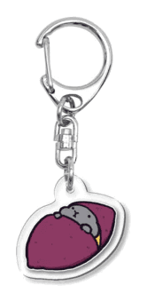 さつまいもうさぎのアクリルキーホルダー